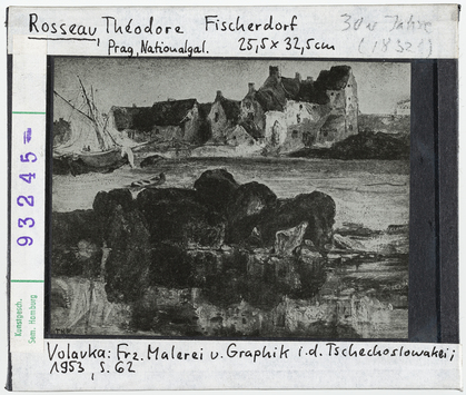 Vorschaubild Théodore Rousseau: Fischerdorf. Prag, Nationalgalerie 